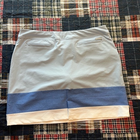 Adidas Blue and White Mini Skort - Picture 5 of 11